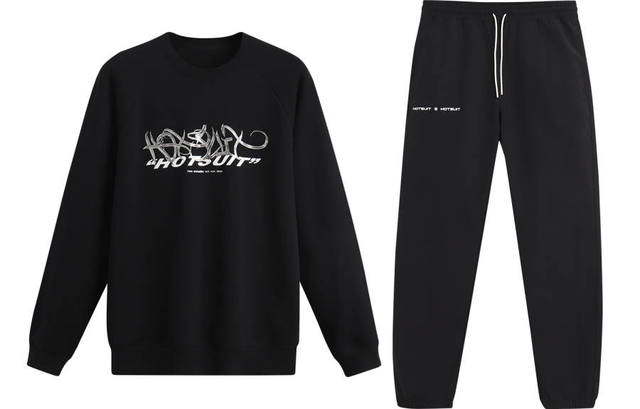 HOTSUIT HOTSUIT Sweatshirt Sets Unisex Crew Neck Thickened