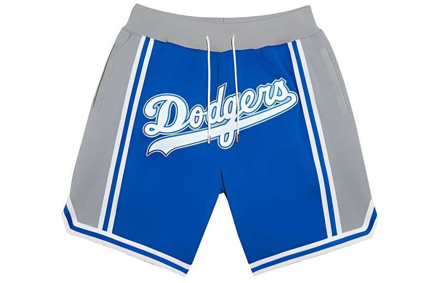Mitchell Ness Basketball Shorts Men's Dodger Blue Moderate Straight Fit Pants