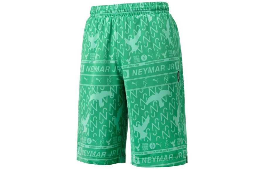 PUMA X Njr Series Casual Shorts Men's Green Thin