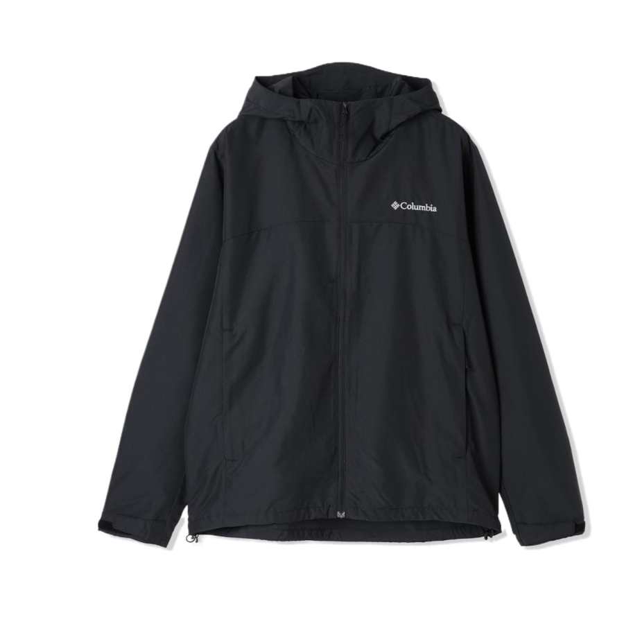 Columbia Jackets Men's Black Hooded Non Detachable Moderate