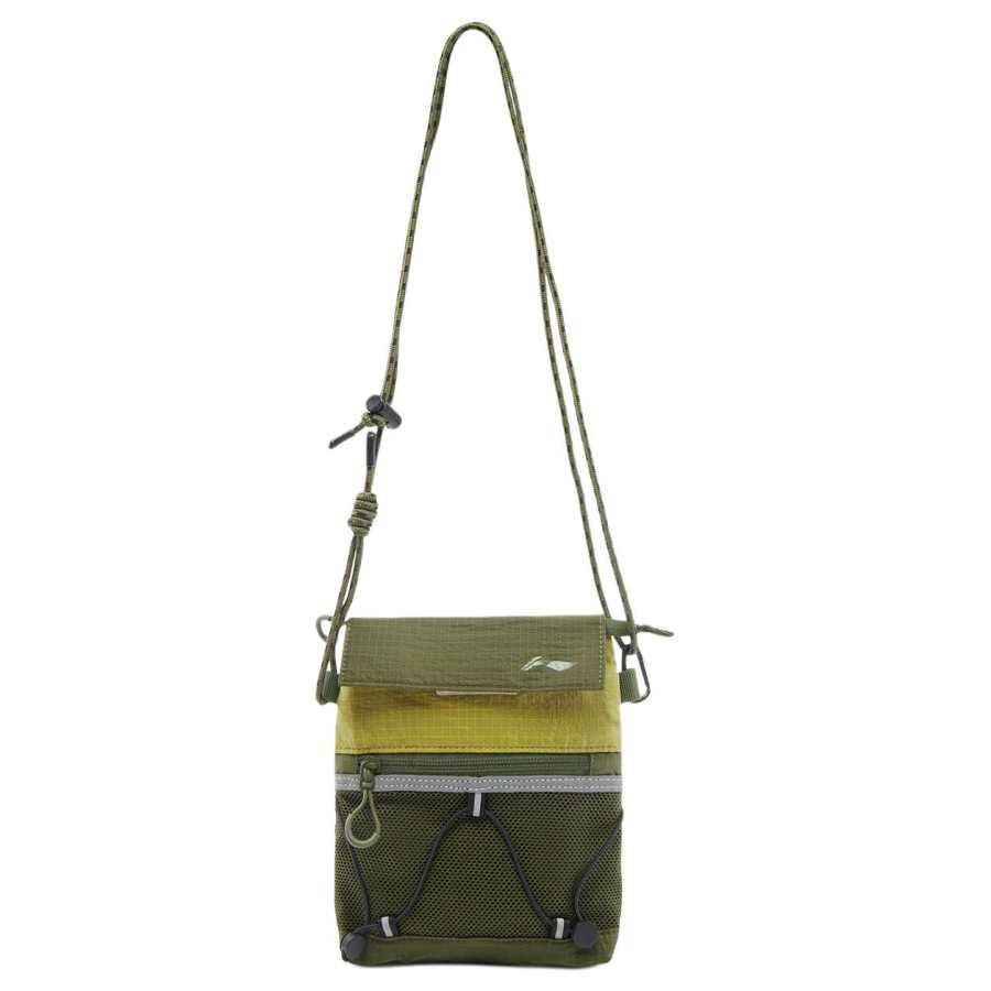 Li-Ning Li Ning Running Collection Versatile Crossbody Bag, Shoulder Bag Medium Unisex Olive Green