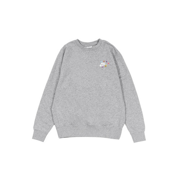 Nike Nike Sweatshirts Men's Gray Crew Neck Moderate Regular