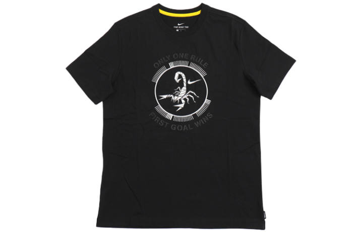 Nike Nike T Shirts Men's Black Crew Neck Moderate Straight Fit