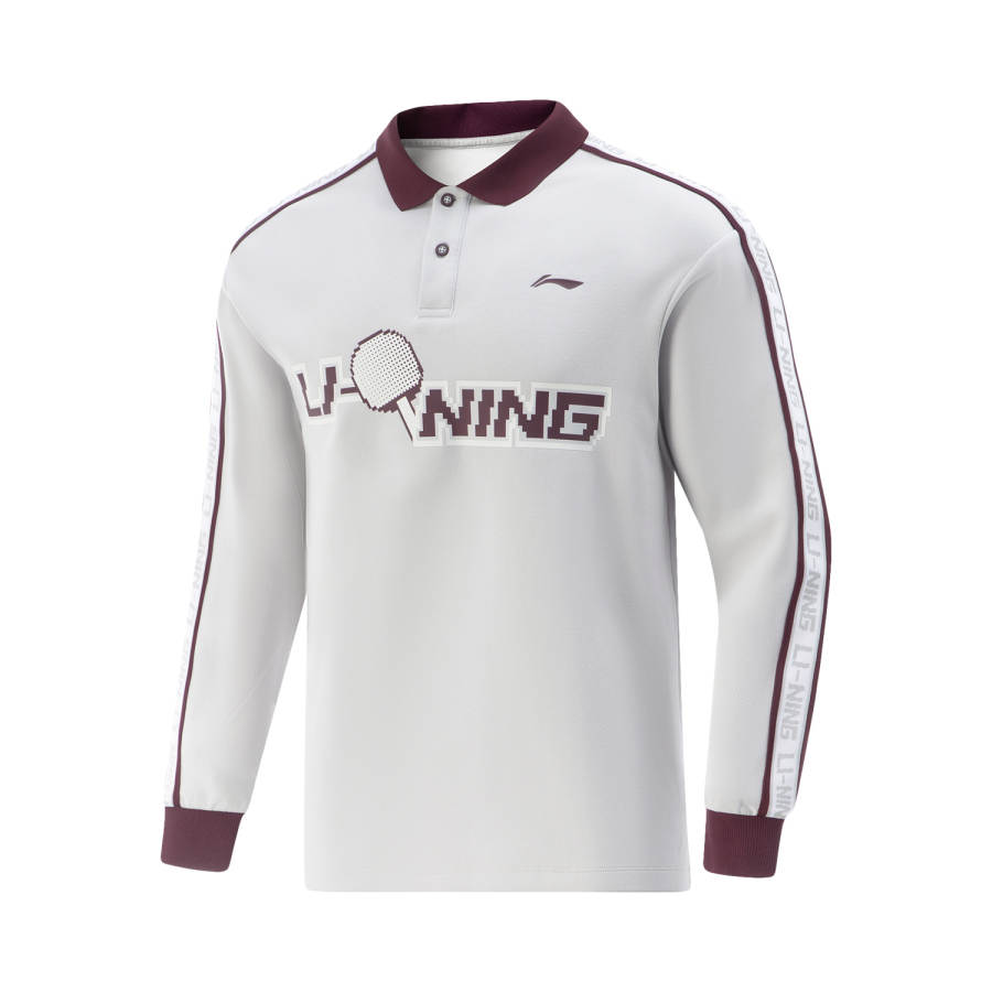 Li-Ning Li Ning Table Tennis Collection Polo Shirt Unisex Calm Gray