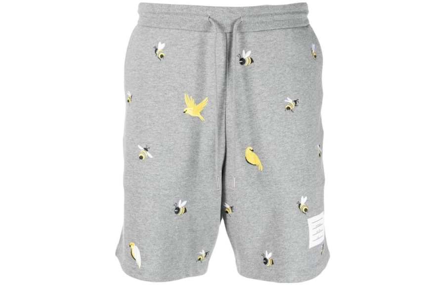 THOM BROWNE THOM BROWNE Cartoon Printed Drawstring Shorts