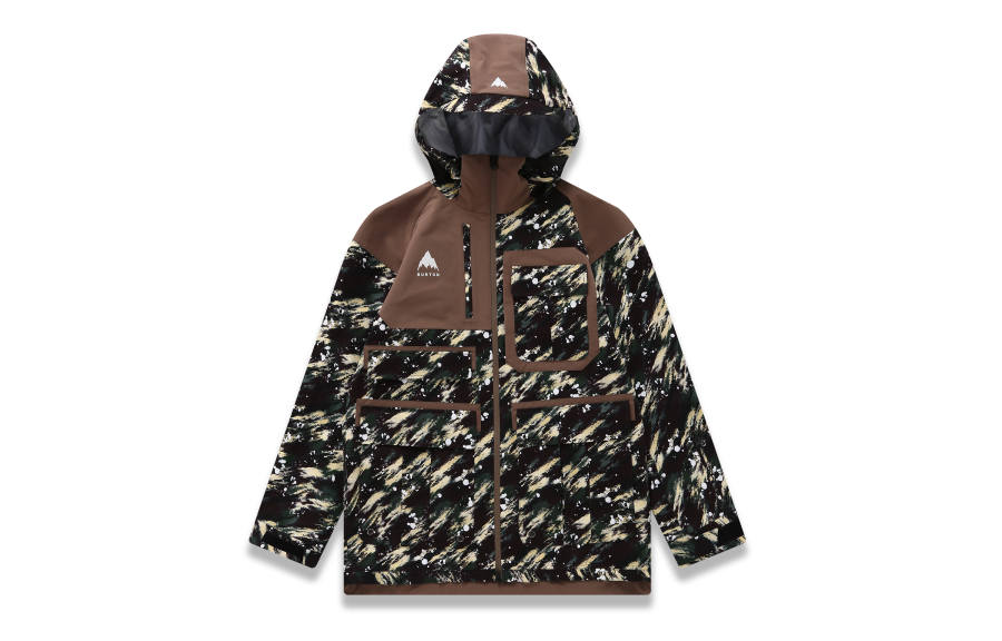BURTON AIZAWA Ski Top Unisex Green Camouflage