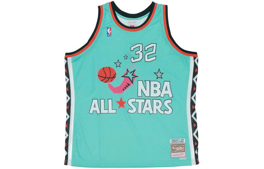 Mitchell Ness Basketball Jerseys Men's Blue Moderate Straight Fit