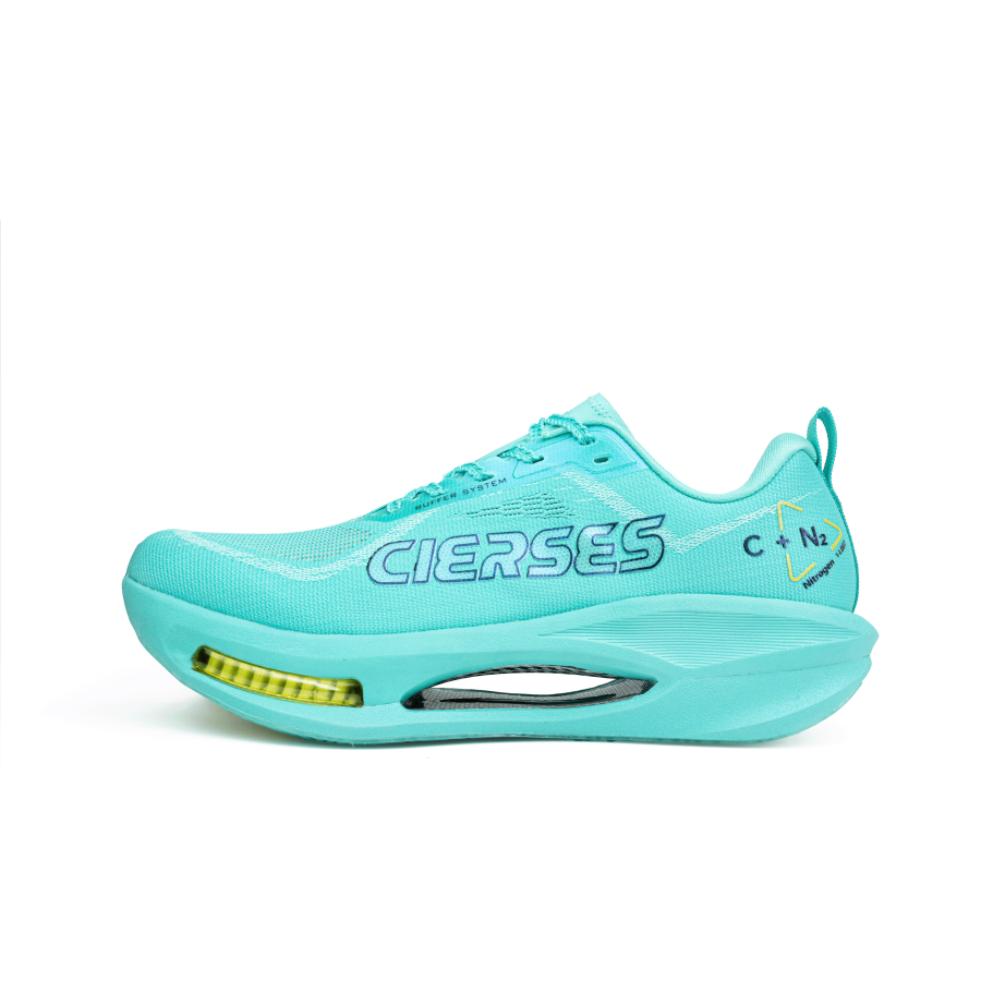 CIERSES C+N Low top Casual Marathon Training Long Distance Running Shoes Unisex Dream Chasing Cyan