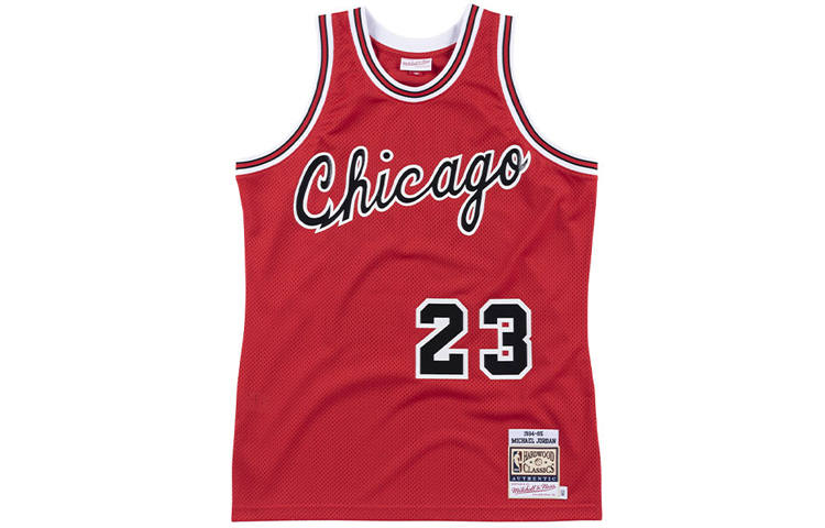 Mitchell Ness Mitchell Ness Basketball Jerseys Men's Red Moderate Bib & Brace