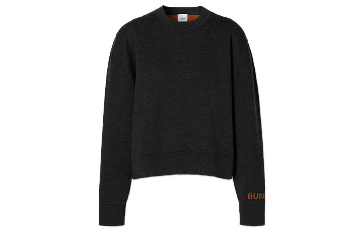 Burberry Sweatshirts Women's Gray Crew Neck Moderate Other