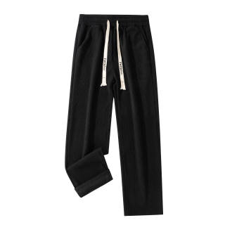 YATSI Casual Pants Unisex Thickened And Fleece Lined Straight Fit Pants