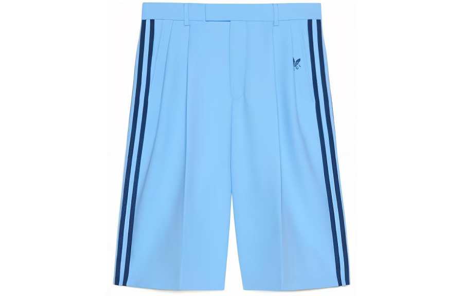 GUCCI X Adidas Originals Casual Shorts Men's Blue Moderate