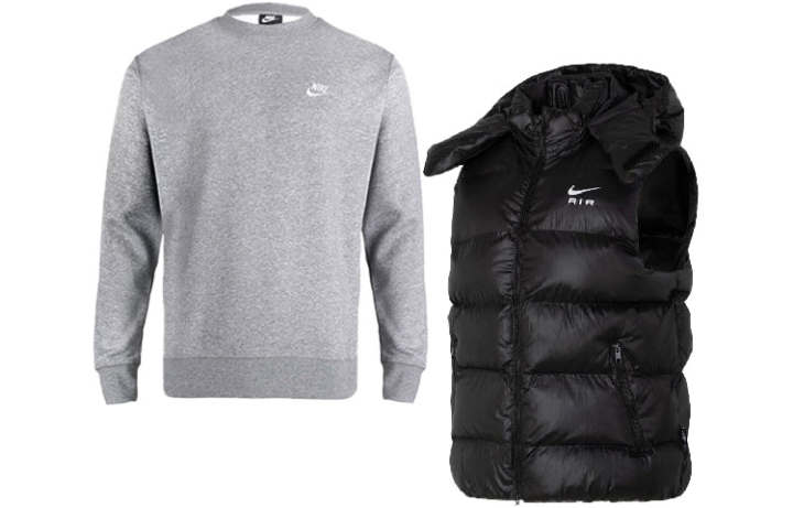 Nike Nike Casual Sportswear Men's Gray+Black