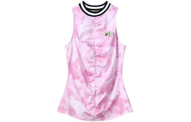 FILA X MSGM Tank Tops Women's Pink Moderate Racerback
