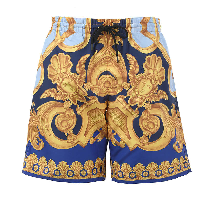 VERSACE VERSACE SS23 Casual Shorts Men's Blue