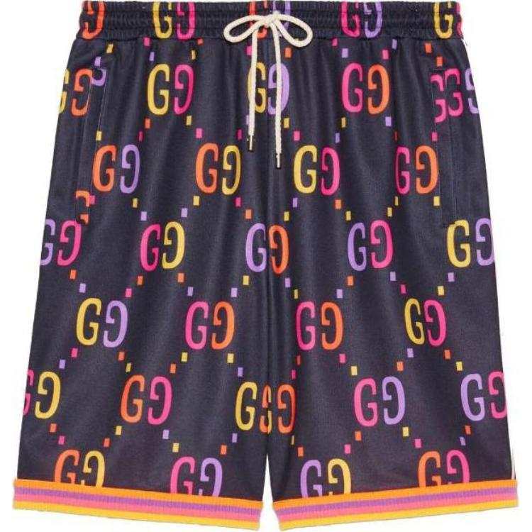 GUCCI Casual Shorts Men's Blue Moderate