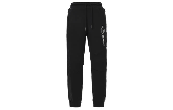 Jordan Jordan Casual Pants Men's Black Moderate Cuffed Pants
