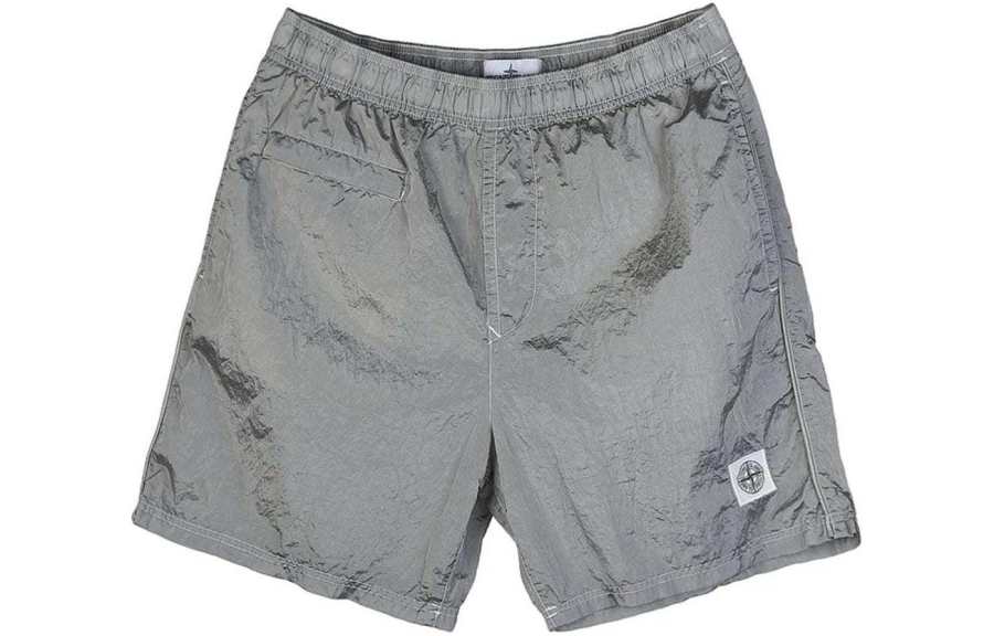 STONE ISLAND Casual Shorts Men's Ice Gray