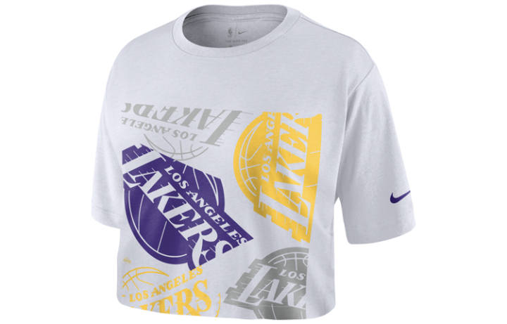 Nike Nike Crop Tops Women's White Crew Neck Moderate