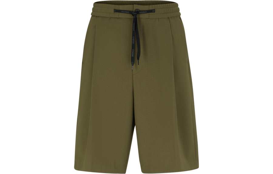 HUGO BOSS Casual Shorts Men's Green Moderate
