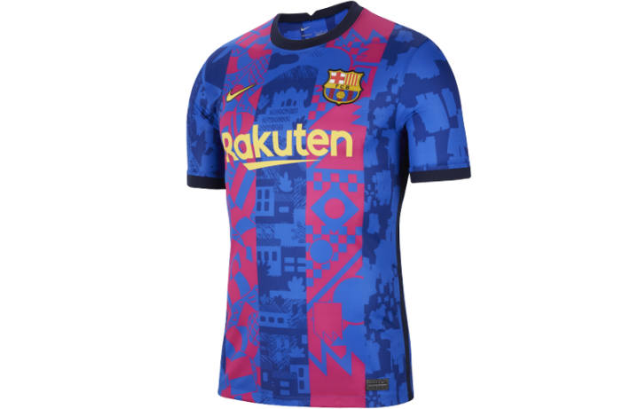 Nike Nike Barcelona Soccer Jersey Fan Edition Men's Blue