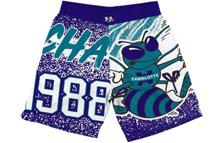 Mitchell Ness Mitchell & Ness NBA Charlotte Hornets Jumbotron Shorts