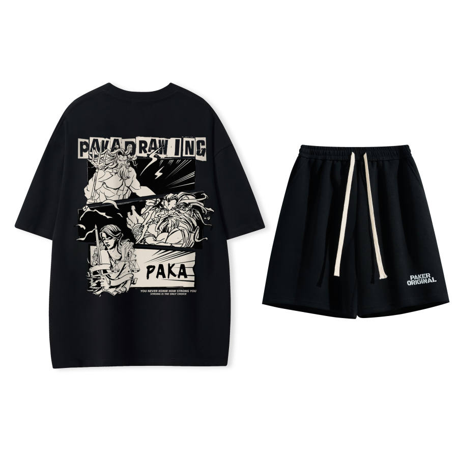 PAKA Casual Sportswear Unisex Crew Neck Moderate
