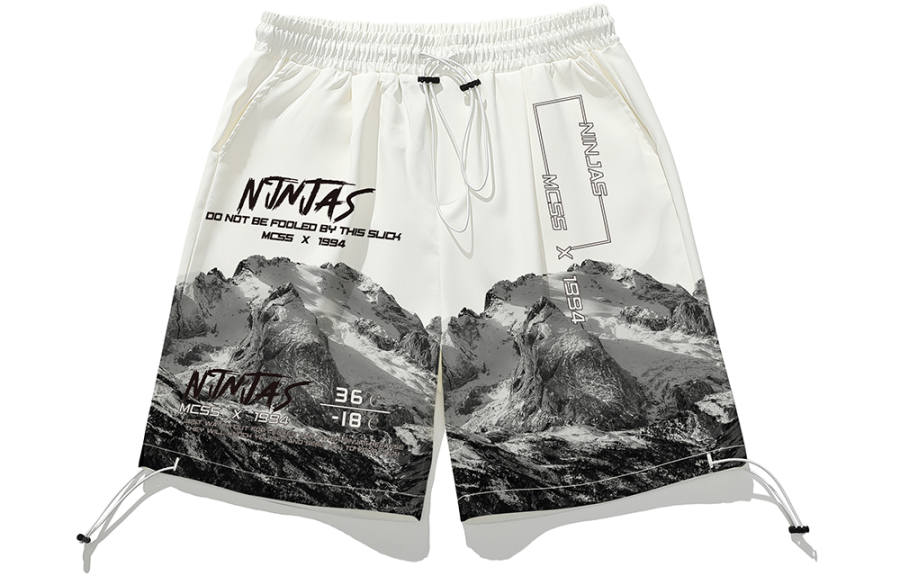 SANSYAS Casual Shorts Unisex White Moderate