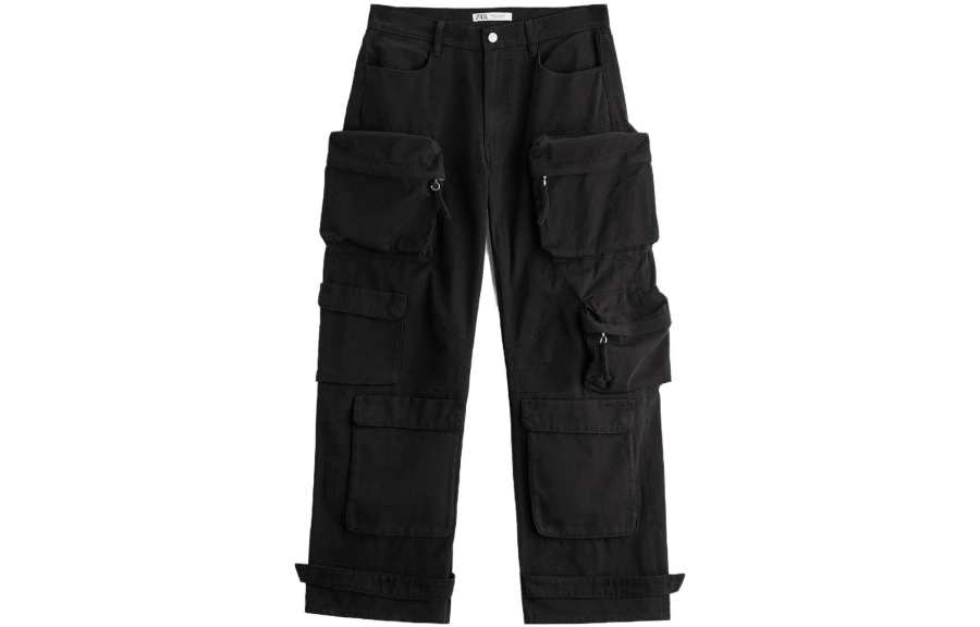 ZARA ZARA Casual Shorts Men's Black Moderate