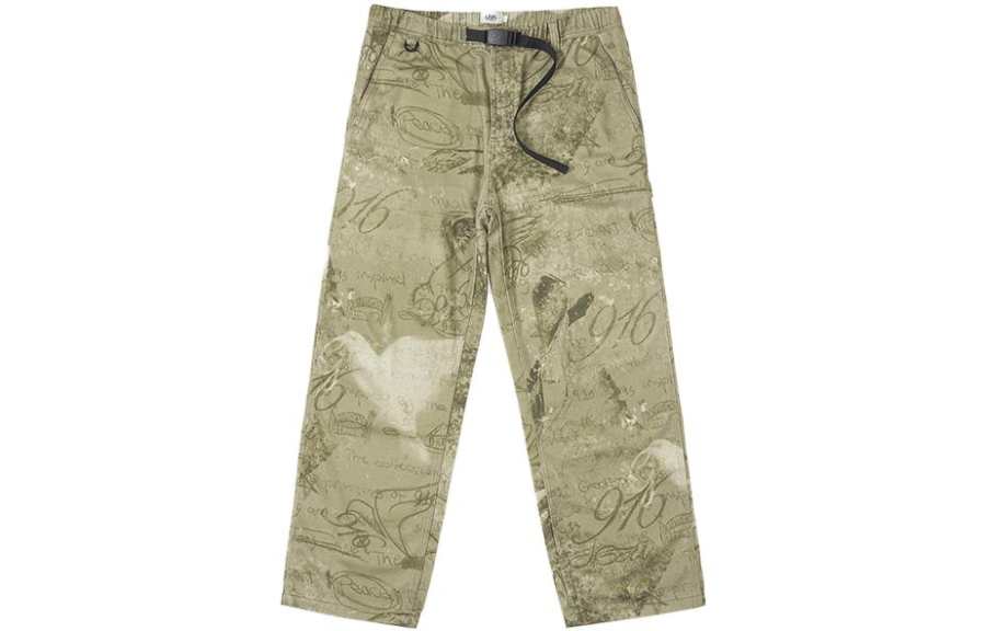 GOOD BAI 916 Casual Pants Unisex Green Moderate Straight Fit Pants