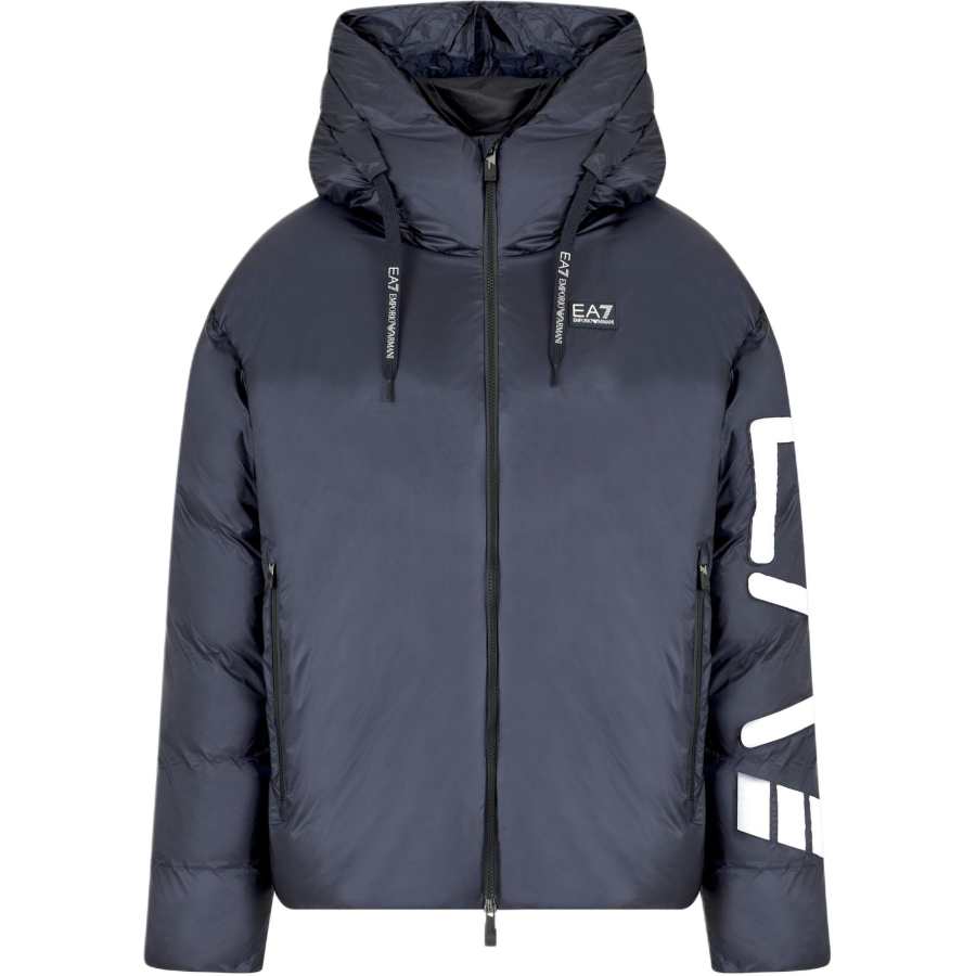 EMPORIO ARMANI EA7 Puffer Jacket Men's Navy Blue