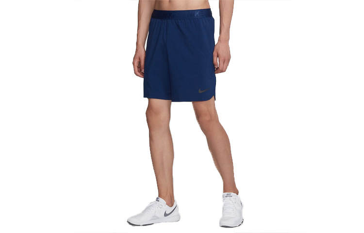 Nike Nike Shorts Men's Navy Blue Moderate Straight Fit Pants