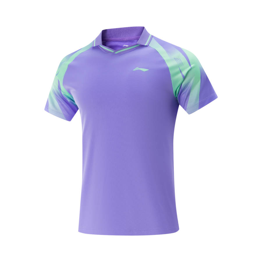 Li-Ning Li Ning Table Tennis Collection T Shirt Unisex Fluorescent Star Purple