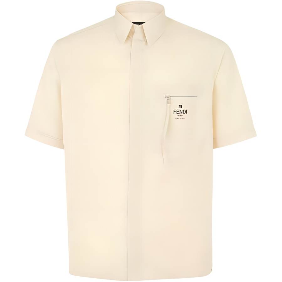 FENDI Logo Printed Short-Sleeved Shirt