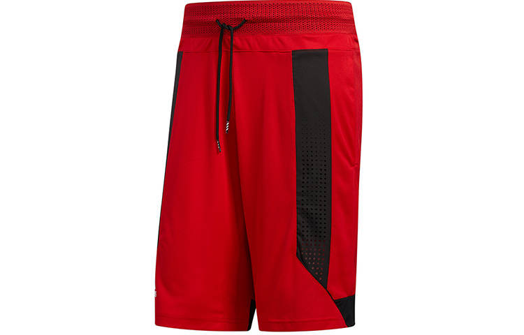 Adidas Adidas Basketball Shorts Men's Light Scarlet Moderate Straight Fit Pants