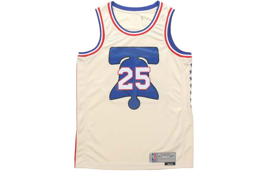 Nike Nike Basketball Jersey Swingman Jersey Earned Edition Simmons, Philadelphia 76ers SW Fan Edition Men's Beige