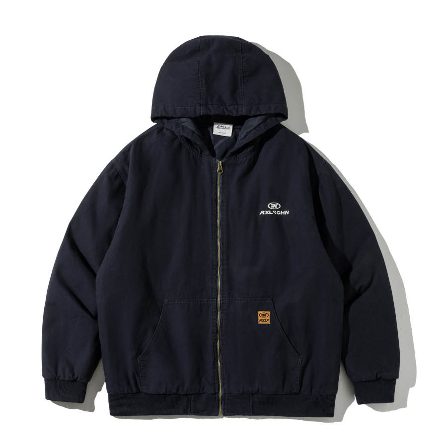 KXLFCHN Puffer Jackets Unisex Hooded Moderate Puffer Jacket