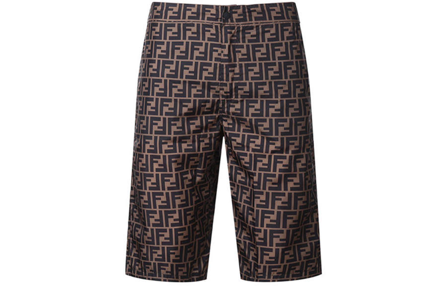 FENDI Swimming Shorts Men's Brown