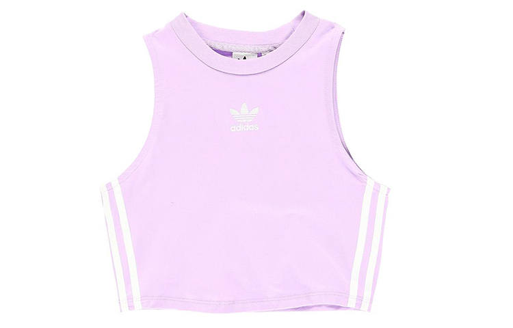 Adidas Originals striped-detail tank top