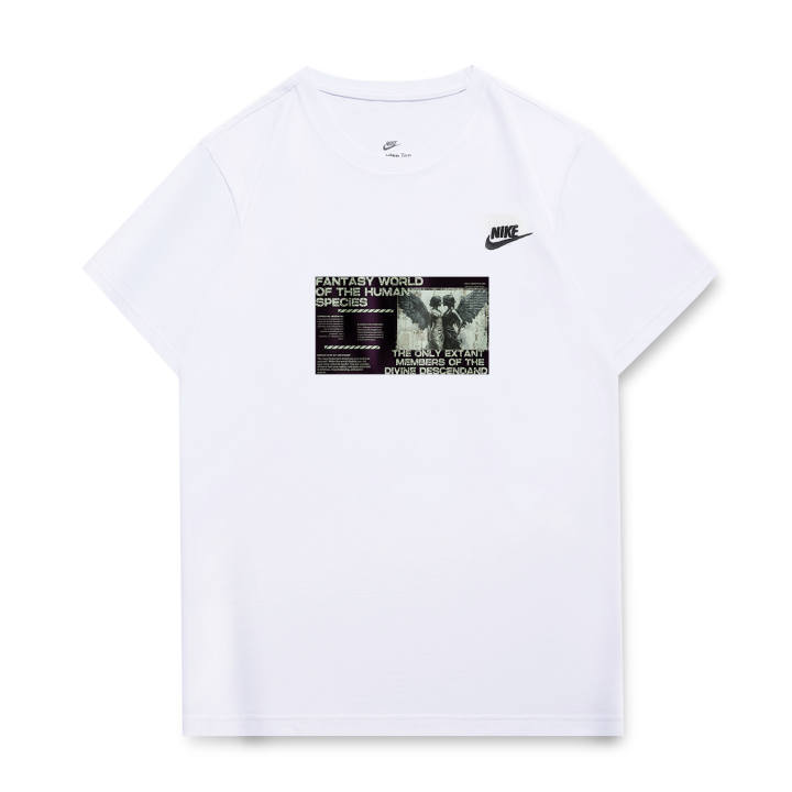Nike Nike T Shirts Unisex White Crew Neck Moderate Straight Fit