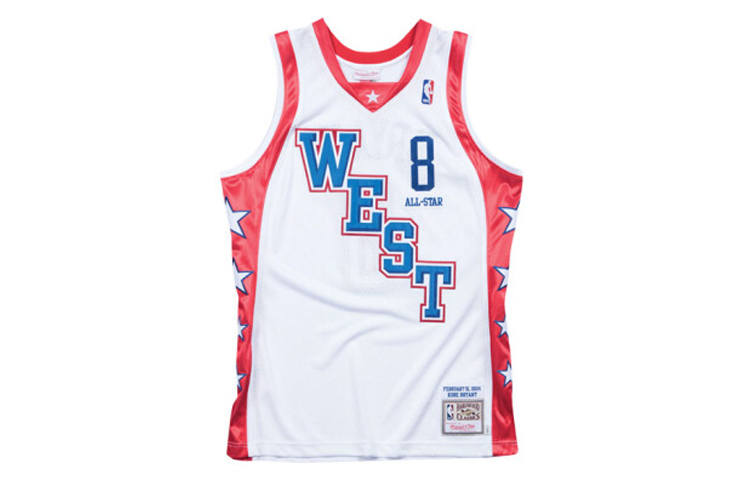 Mitchell Ness Mitchell Ness Basketball Jerseys Men's White Moderate Bib & Brace