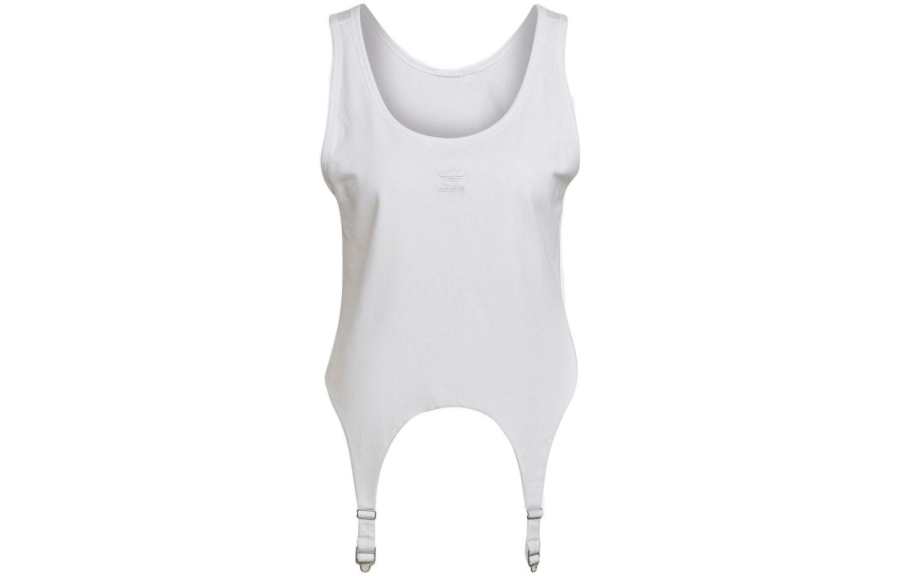 Adidas Originals Tank Tops Women's White Straight Fit