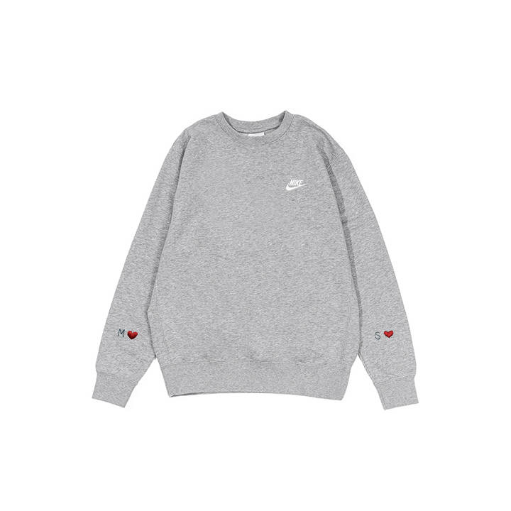 Nike Nike Sweatshirts Men's Gray Crew Neck Moderate Regular