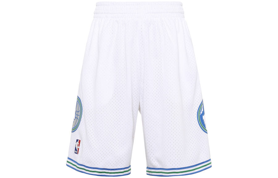 Mitchell Ness Basketball Shorts Unisex White Thin Straight Fit Pants