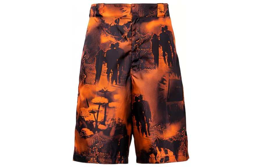 PRADA PRADA Casual Shorts Men's Orange Moderate