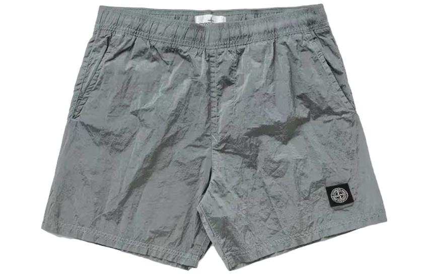 STONE ISLAND Casual Shorts Men's Silver Gray