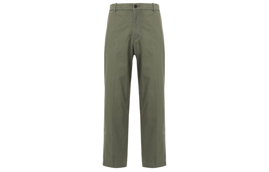 UNIQLO Casual Pants Men's Olive Moderate Straight Fit Pants