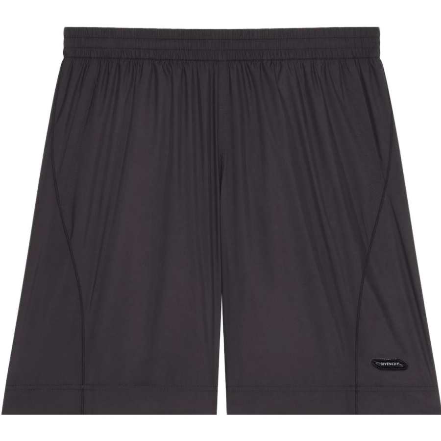 Givenchy Givenchy Logo Patch Detail Knee Length Shorts