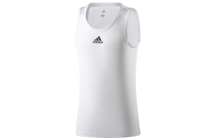 Adidas Adidas Basketball Jerseys Men's White Moderate Straight Fit