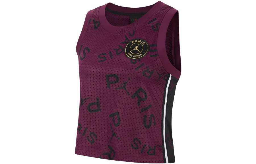 Jordan Jordan Tank Tops Women's Purple Crew Neck Moderate Straight Fit